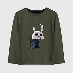 Лонгслив хлопковый детский Hollow Knight, цвет: меланж-хаки