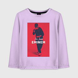 Лонгслив хлопковый детский Slim Shady: Eminem, цвет: лаванда