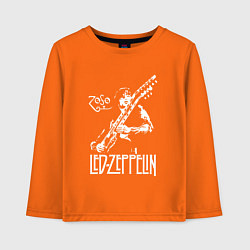 Лонгслив хлопковый детский Led Zeppelin, цвет: оранжевый