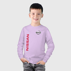 Лонгслив хлопковый детский Nissan Style, цвет: лаванда — фото 2