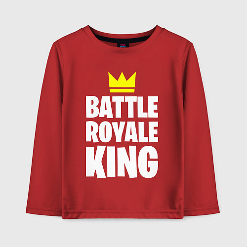 Детский лонгслив Battle Royale King / Красный – фото 1