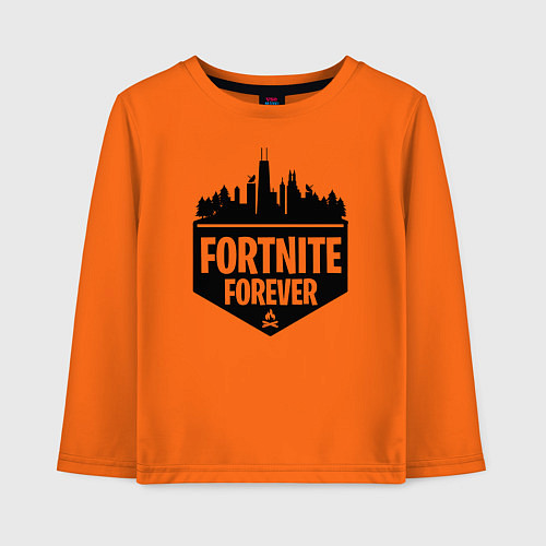 Детский лонгслив Fortnite Forever / Оранжевый – фото 1
