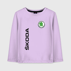 Лонгслив хлопковый детский Skoda Style, цвет: лаванда