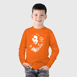 Лонгслив хлопковый детский Lusine Gevorkyan, цвет: оранжевый — фото 2