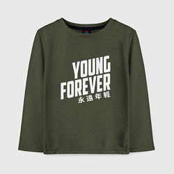 Детский лонгслив Young Forever