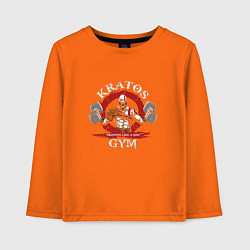 Лонгслив хлопковый детский Kratos Gym, цвет: оранжевый