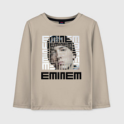 Лонгслив хлопковый детский Eminem labyrinth, цвет: миндальный