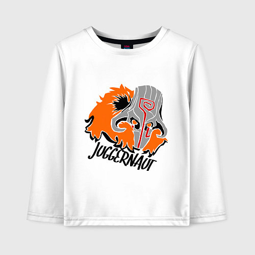 Детский лонгслив Juggernaut simple / Белый – фото 1