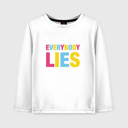 Детский лонгслив Everybody Lies