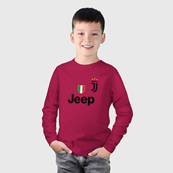 Лонгслив хлопковый детский Ronaldo: Juve Sport, цвет: маджента — фото 2