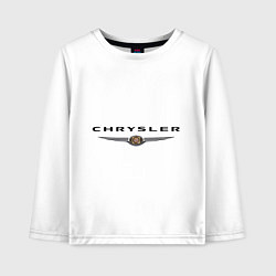 Лонгслив хлопковый детский Chrysler logo, цвет: белый