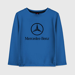 Лонгслив хлопковый детский Logo Mercedes-Benz, цвет: синий