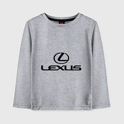 Лонгслив хлопковый детский Lexus logo, цвет: меланж