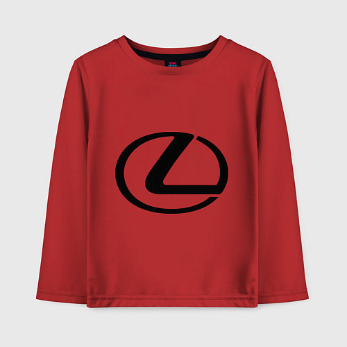Детский лонгслив Logo lexus / Красный – фото 1