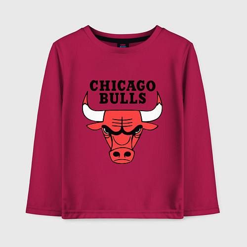Детский лонгслив Chicago Bulls / Маджента – фото 1