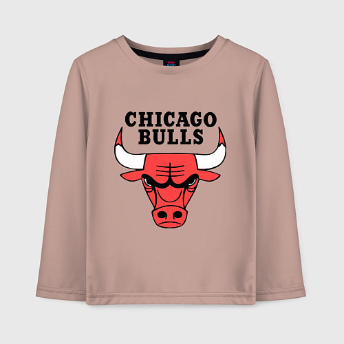 Детский лонгслив Chicago Bulls / Пыльно-розовый – фото 1