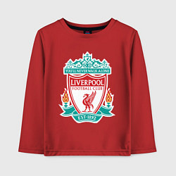Лонгслив хлопковый детский Liverpool FC, цвет: красный