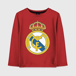 Лонгслив хлопковый детский Real Madrid FC, цвет: красный
