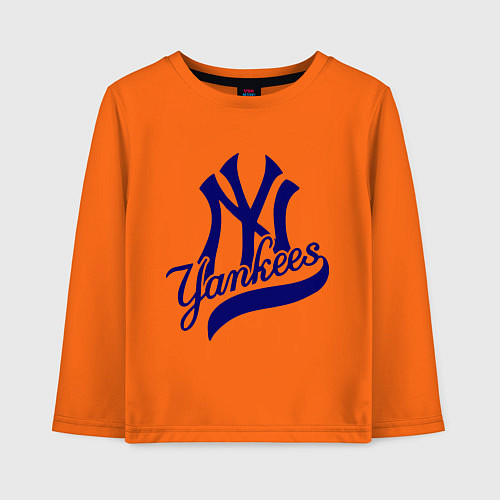 Детский лонгслив NY - Yankees / Оранжевый – фото 1