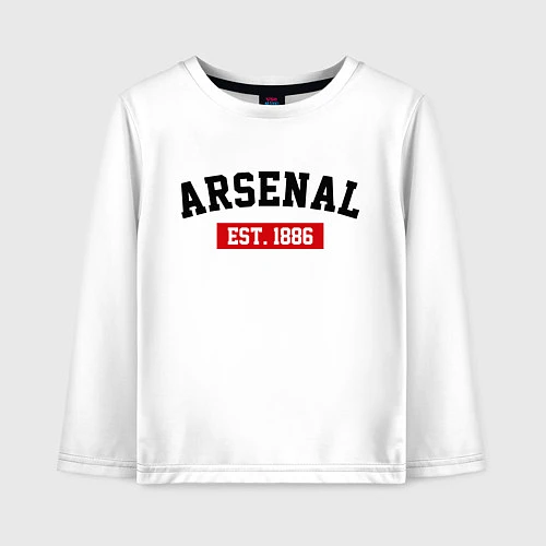 Детский лонгслив FC Arsenal Est. 1886 / Белый – фото 1