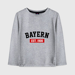 Детский лонгслив FC Bayern Est. 1900