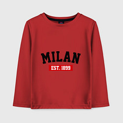 Детский лонгслив FC Milan Est. 1899