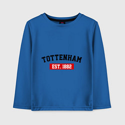 Лонгслив хлопковый детский FC Tottenham Est. 1882, цвет: синий