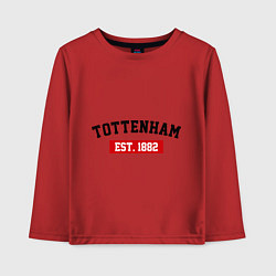 Лонгслив хлопковый детский FC Tottenham Est. 1882, цвет: красный