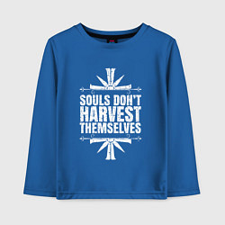 Лонгслив хлопковый детский Harvest Themselves, цвет: синий