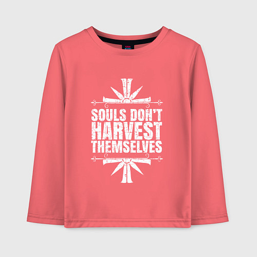 Детский лонгслив Harvest Themselves / Коралловый – фото 1