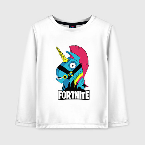 Детский лонгслив Fortnite Unicorn / Белый – фото 1