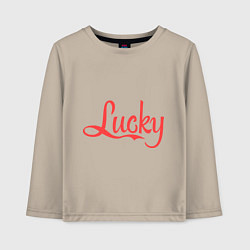 Детский лонгслив Lucky logo