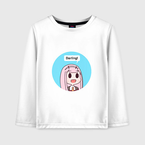 Детский лонгслив Darling in the FranXX / Белый – фото 1
