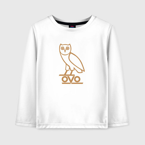 Детский лонгслив OVO Owl / Белый – фото 1