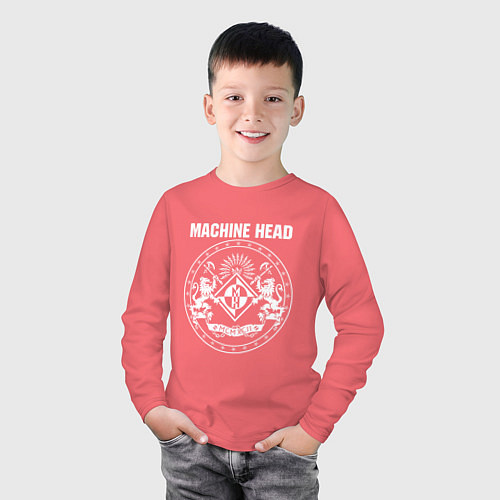 Детский лонгслив Machine Head MCMXCII / Коралловый – фото 3