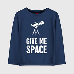 Детский лонгслив Give me Space