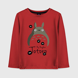 Лонгслив хлопковый детский My Neighbor Totoro, цвет: красный