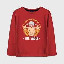 Лонгслив хлопковый детский Khabib: The Eagle, цвет: красный