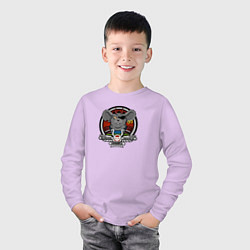 Лонгслив хлопковый детский Biker Mice from Mars - Modo, цвет: лаванда — фото 2