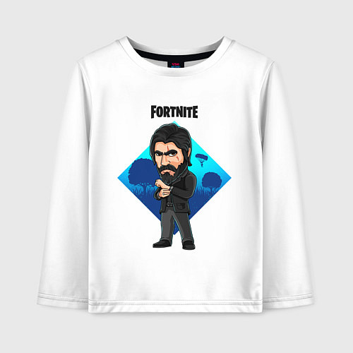 Детский лонгслив ДУШЕГУБ FORTNITE / Белый – фото 1