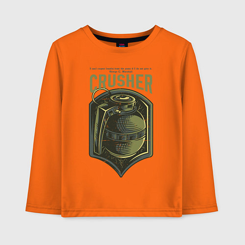 Детский лонгслив Граната / Оранжевый – фото 1