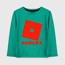 Лонгслив хлопковый детский Roblox Logo, цвет: зеленый