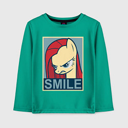 Лонгслив хлопковый детский MLP: Smile, цвет: зеленый