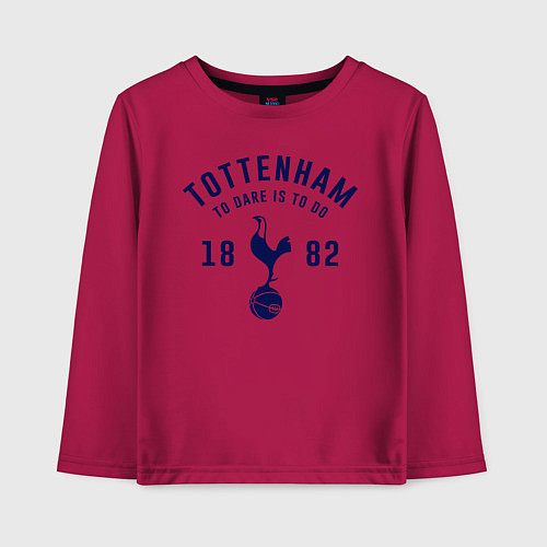 Детский лонгслив FC Tottenham 1882 / Маджента – фото 1