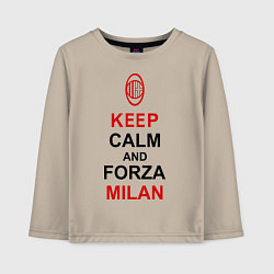 Детский лонгслив Keep Calm & Forza Milan