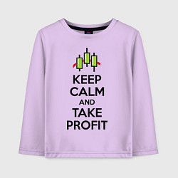 Детский лонгслив Keep Calm & Take profit