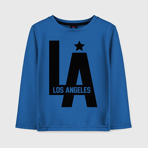 Детский лонгслив Los Angeles Star / Синий – фото 1