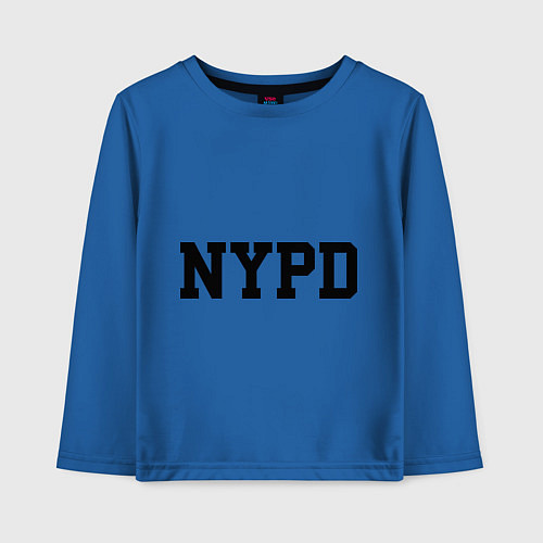 Детский лонгслив NYPD / Синий – фото 1