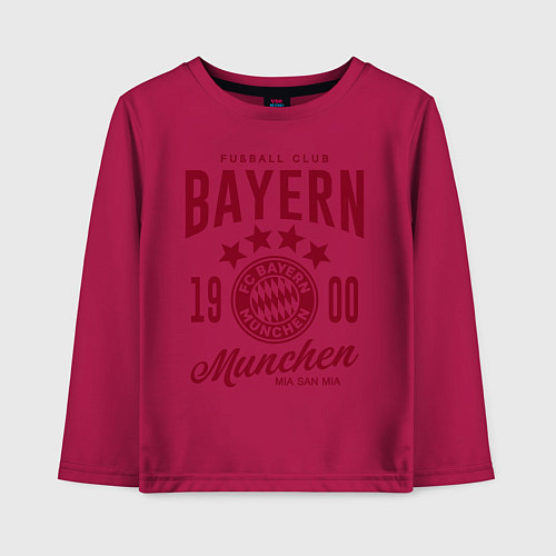 Детский лонгслив Bayern Munchen 1900 / Маджента – фото 1