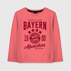 Лонгслив хлопковый детский Bayern Munchen 1900, цвет: коралловый